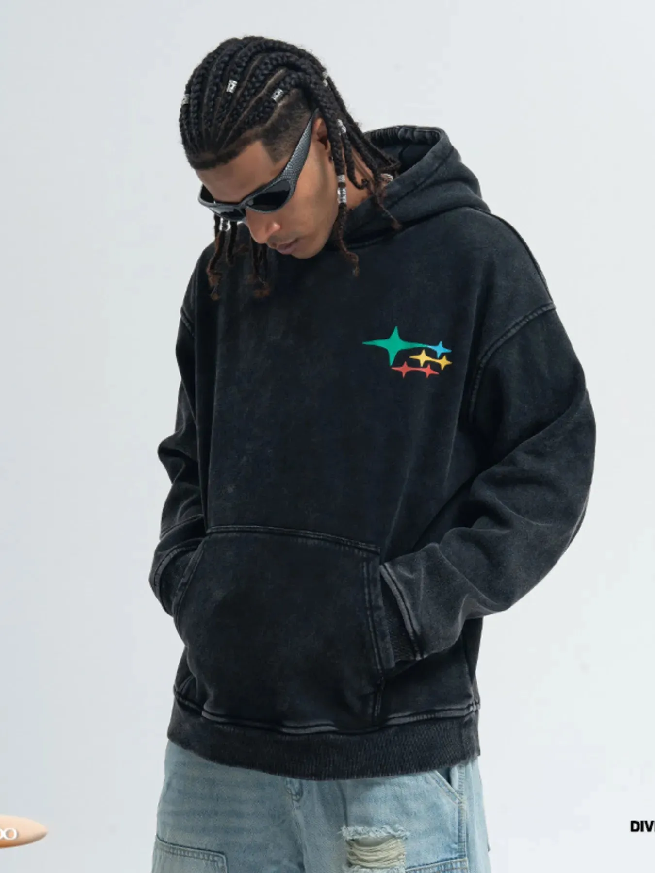 Men's Graphic Back Long Sleeve Hoodie sold by Unique Kulture product image thumbnail 2