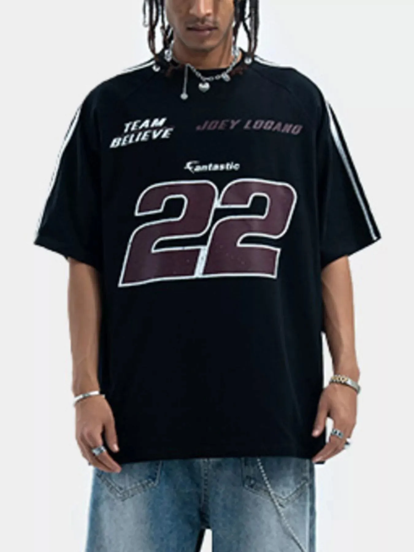 Men's Number Round Neck Short Sleeve T-Shirt sold by Unique Kulture product image thumbnail 3