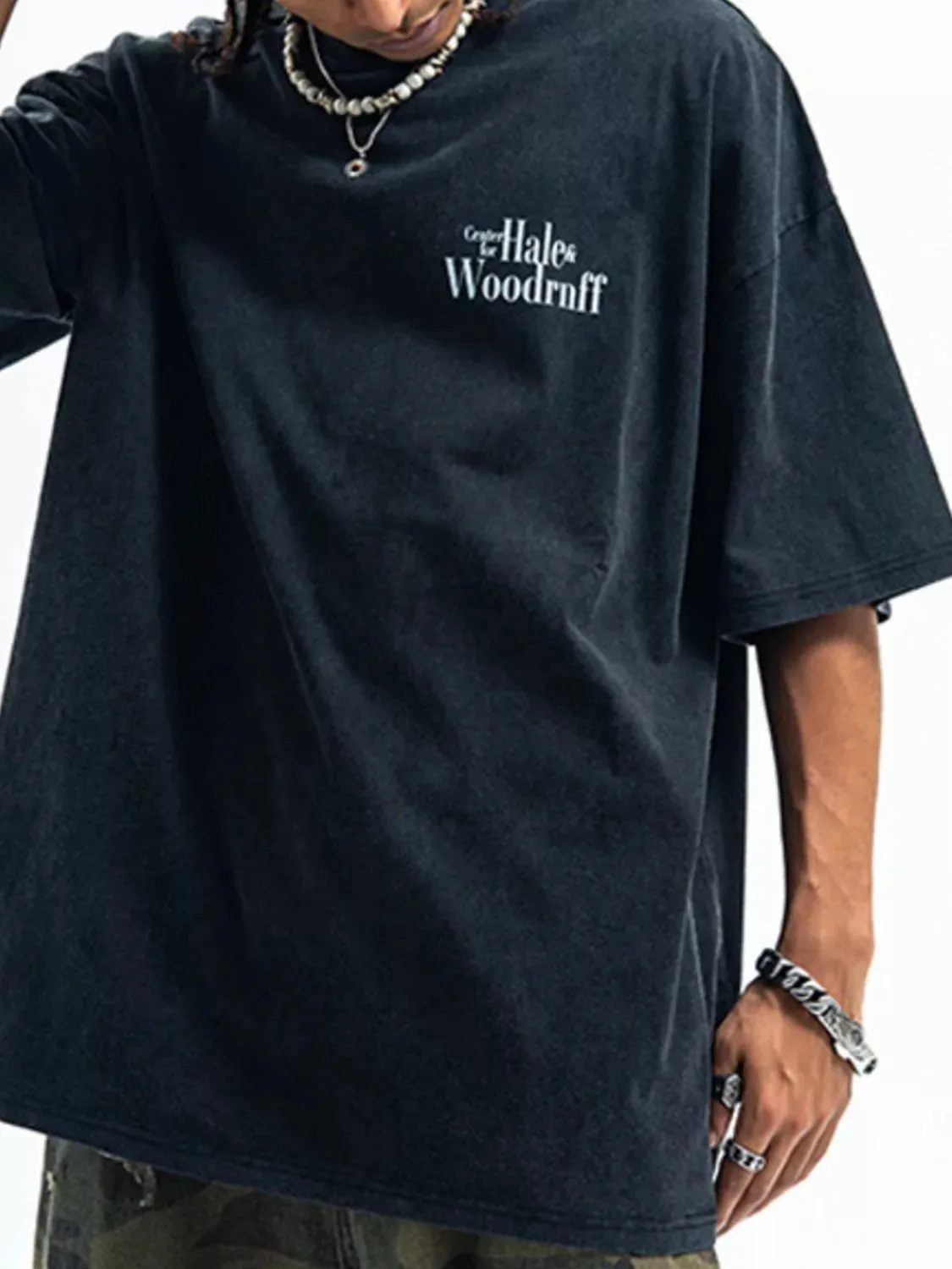 Men's Graphic Back Round Neck Half Sleeve T-Shirt sold by Unique Kulture product image thumbnail 3