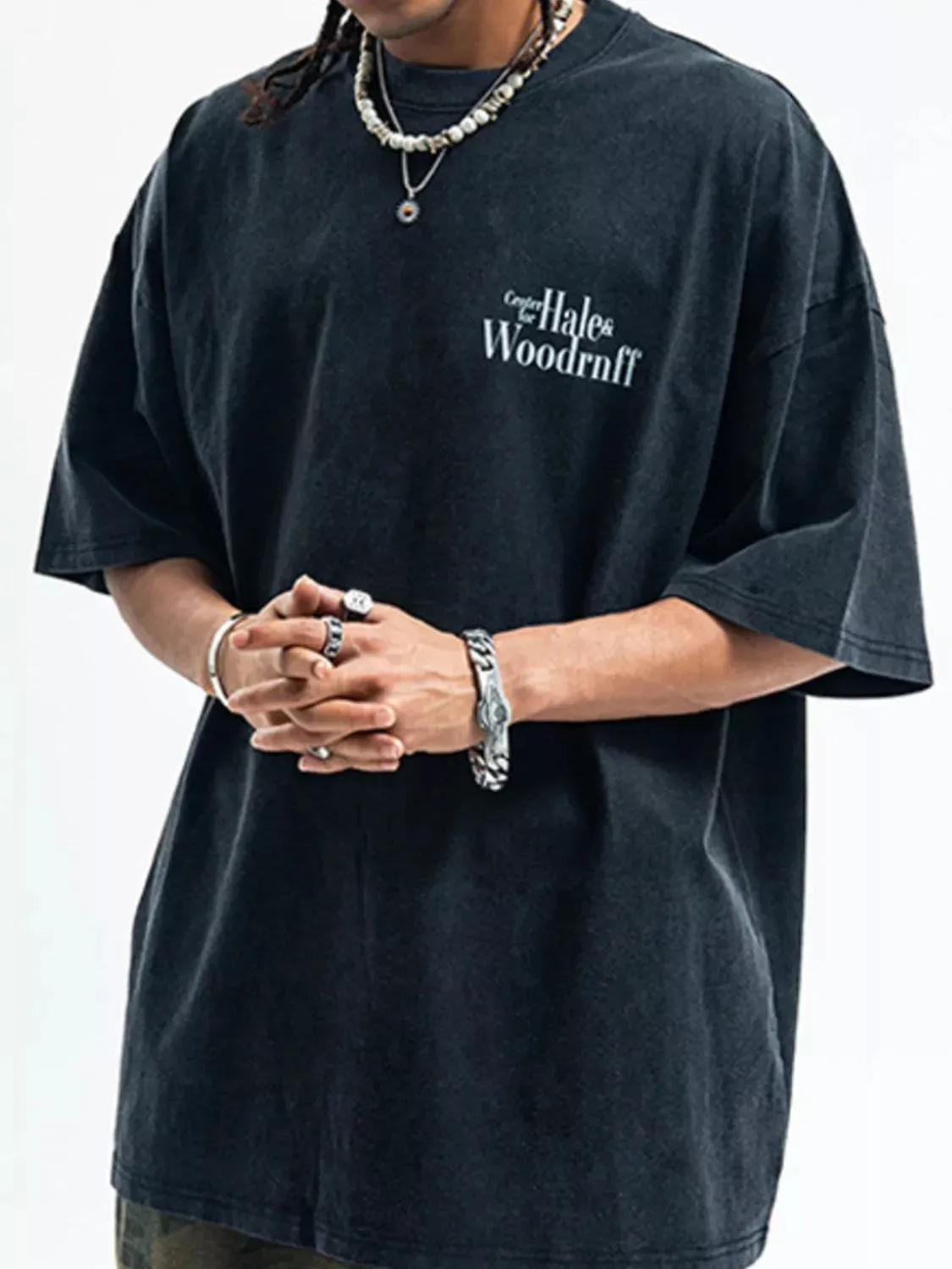 Men's Graphic Back Round Neck Half Sleeve T-Shirt sold by Unique Kulture product image thumbnail 2