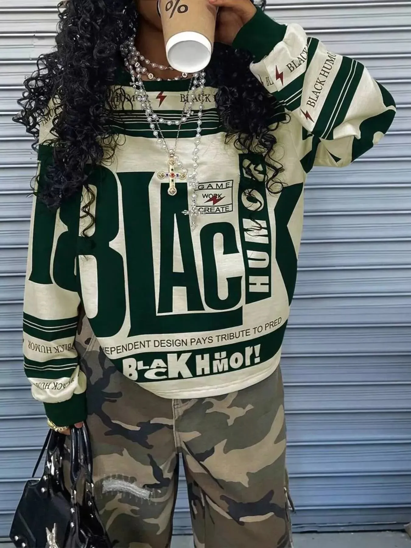 Drop Shoulder Long Sleeve T-Shirt sold by Unique Kulture product image thumbnail 2