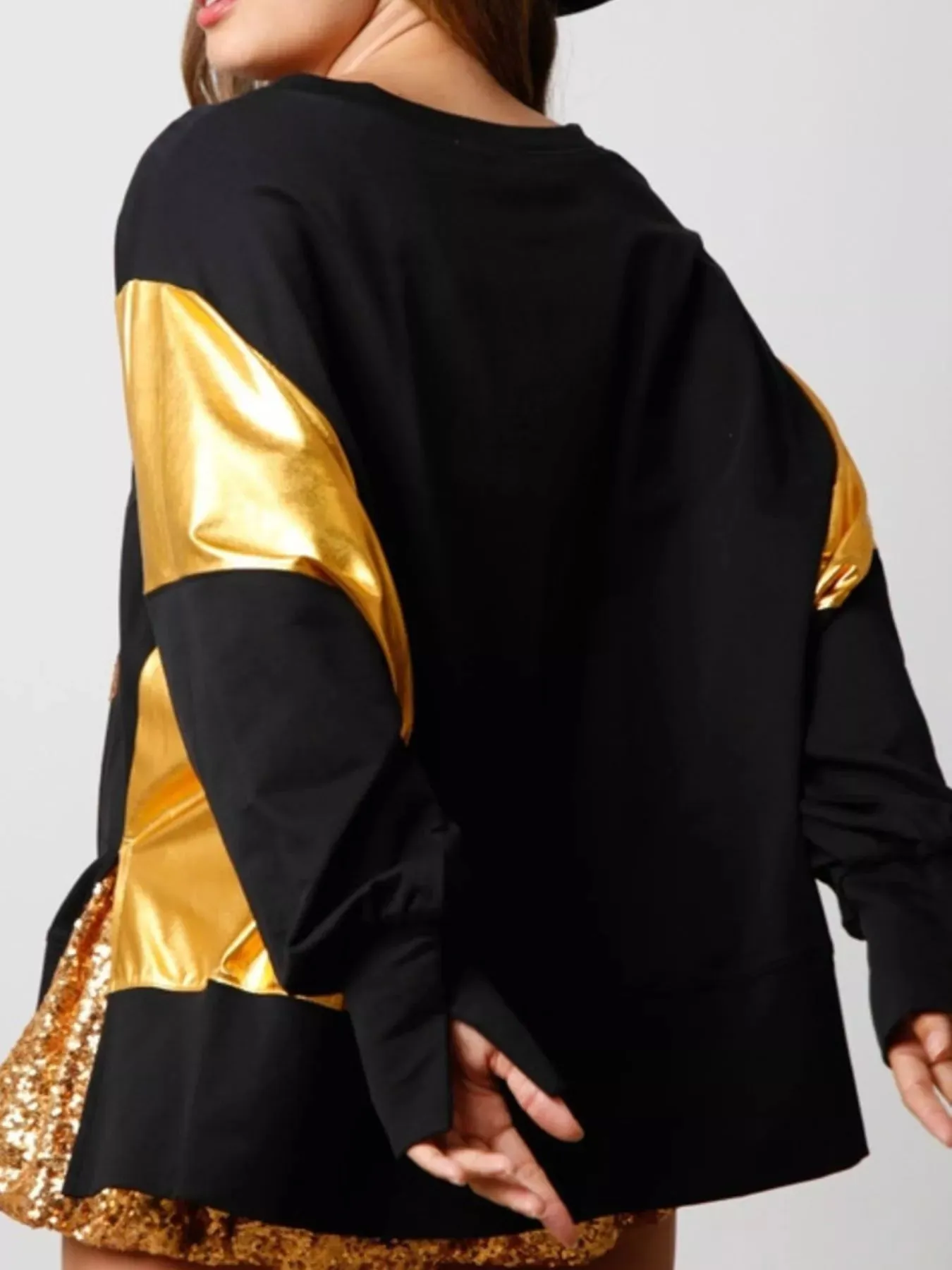 Christmas Sequin Boot Long Sleeve Sweatshirt sold by Unique Kulture product image thumbnail 4