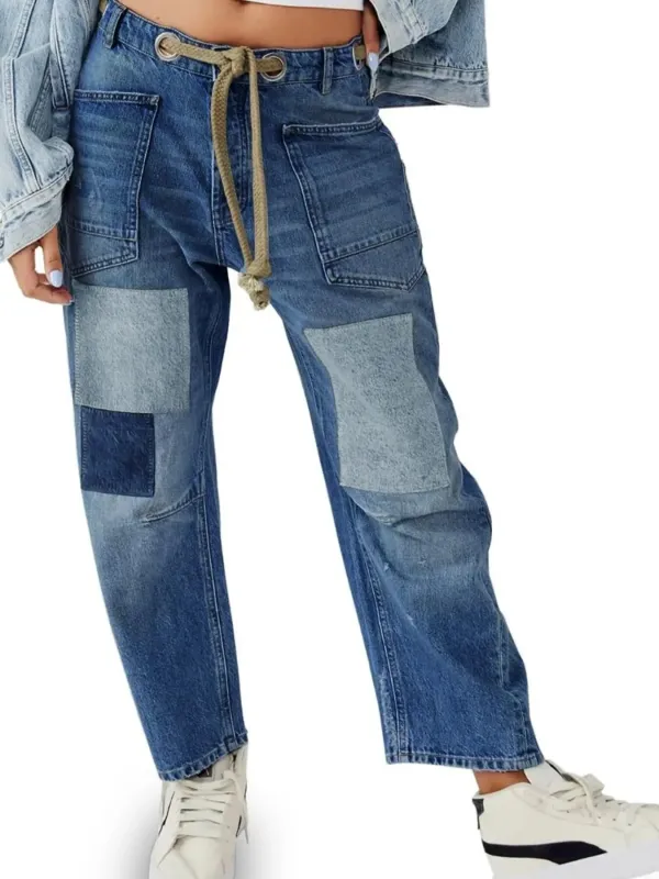 Washed Wide Leg Jeans made by Trendsi