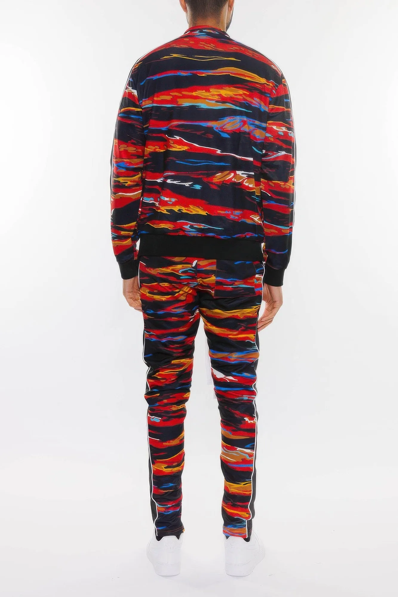 Mens Print Full Zip Track Suit Set sold by Unique Kulture product image thumbnail 3
