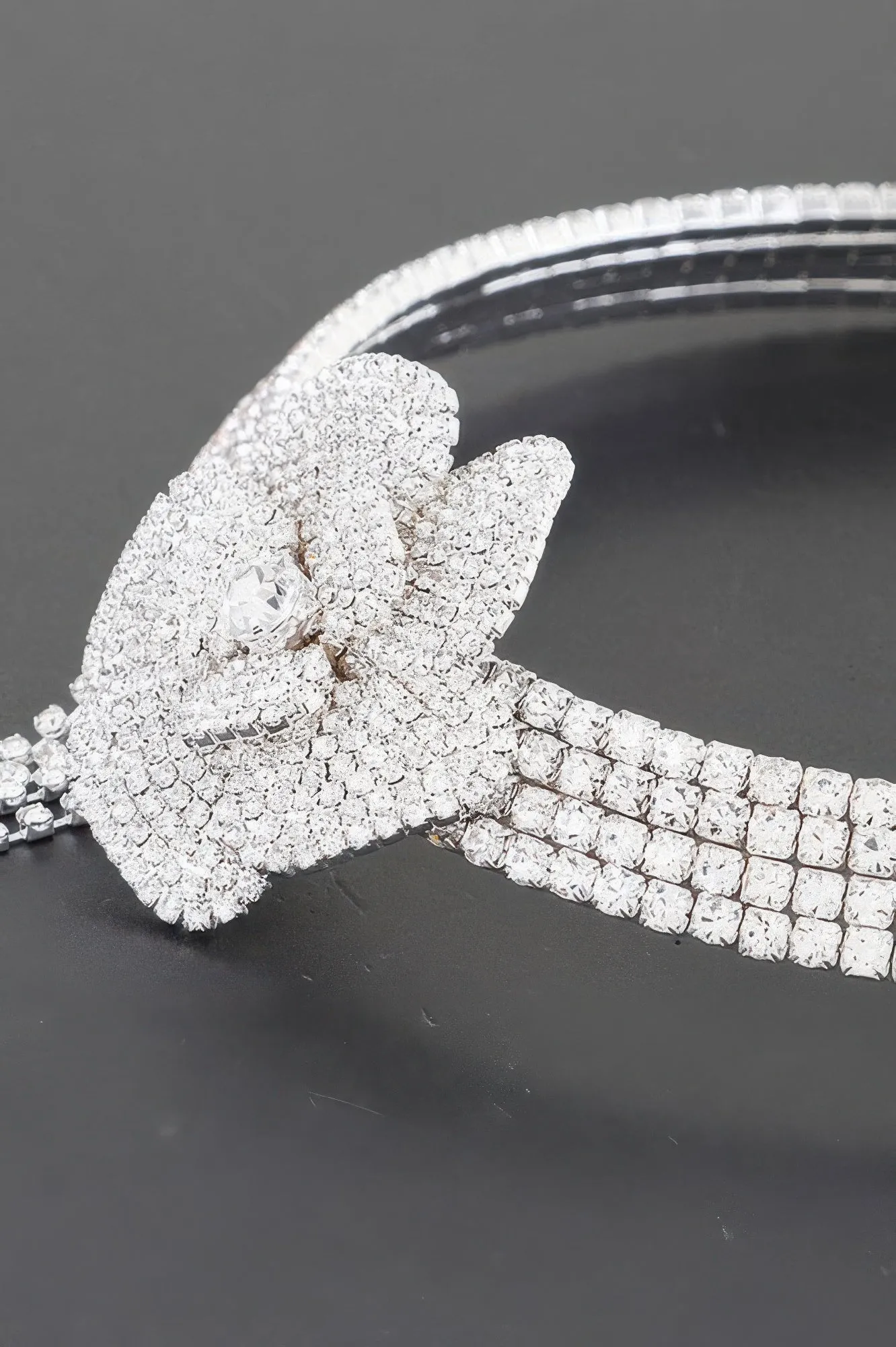 Rhinestone Flower Choker Necklace sold by Unique Kulture product image thumbnail 4