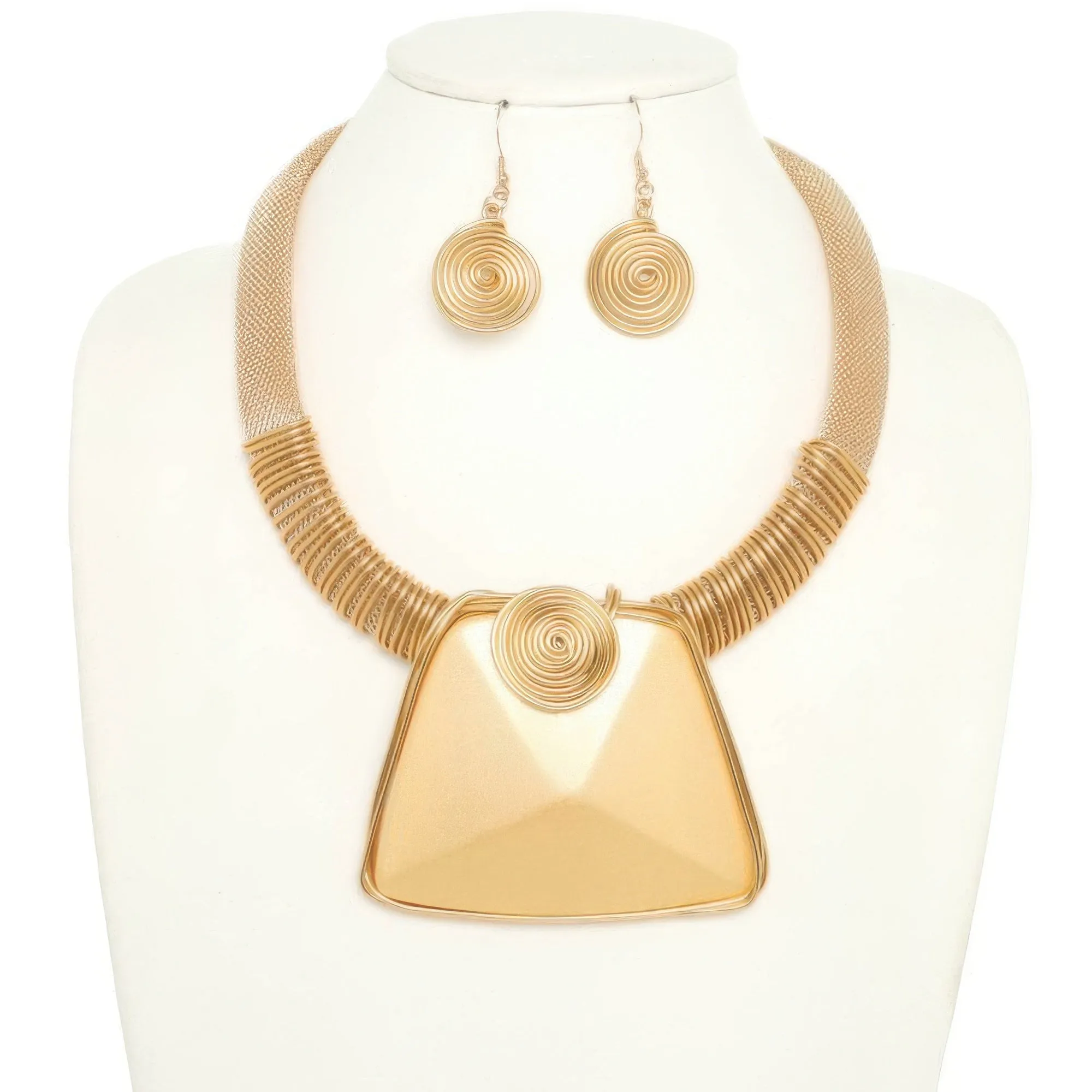 Spiral Stone Necklace Set sold by Unique Kulture product image thumbnail 3