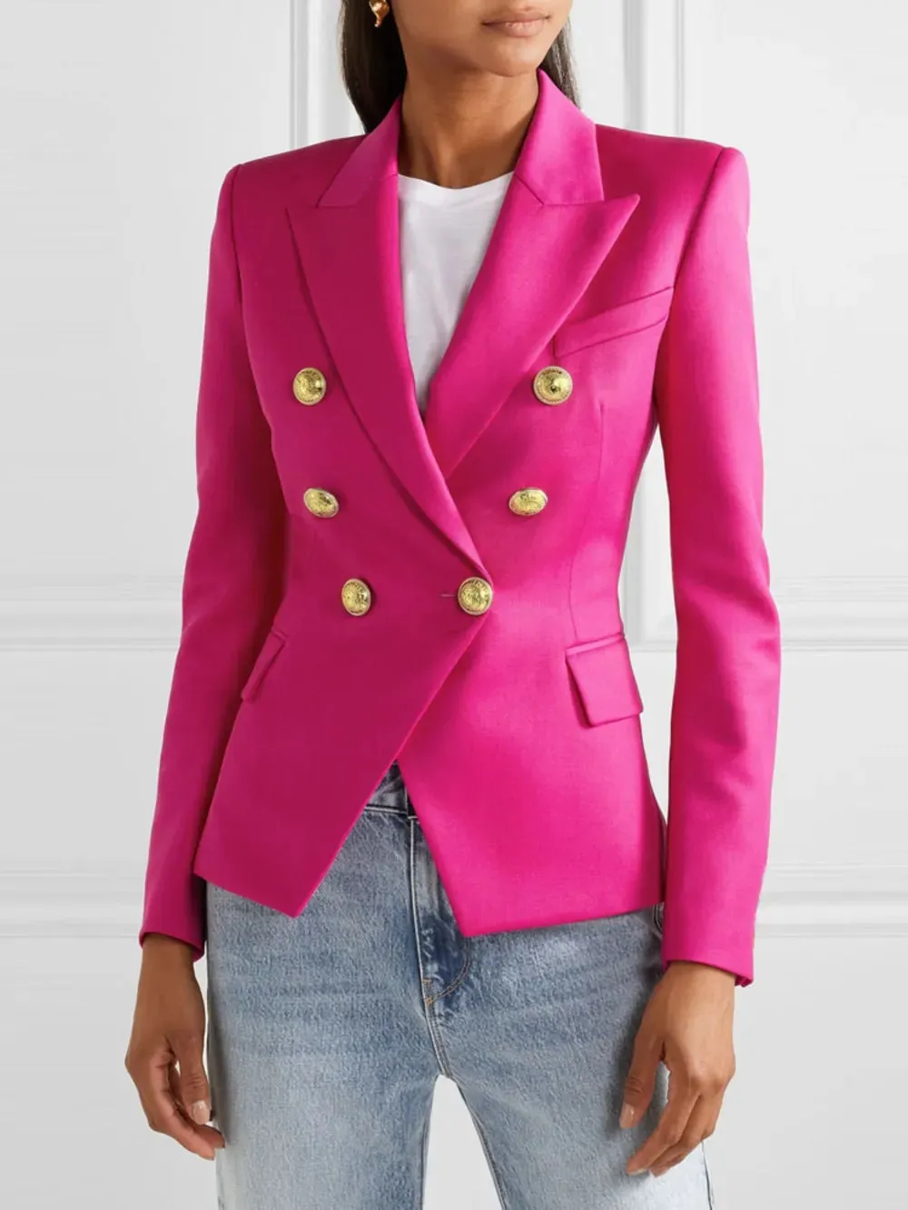 Lapel Collar Long Sleeve Blazer sold by Unique Kulture