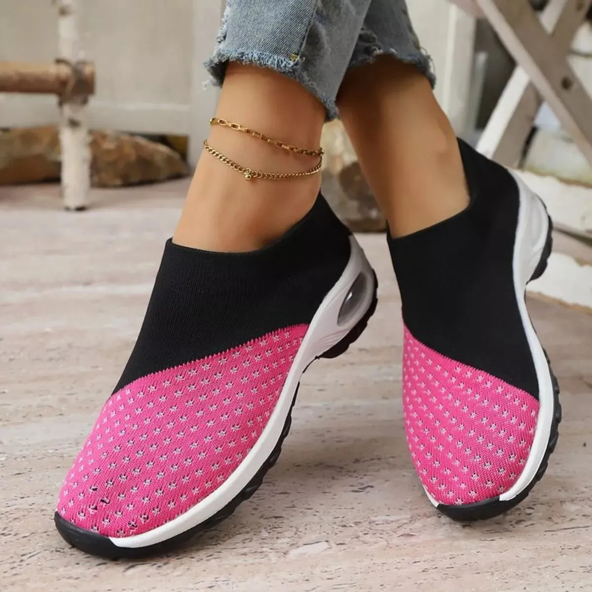 Color Block Mesh Athletic sold by Unique Kulture product image thumbnail 2