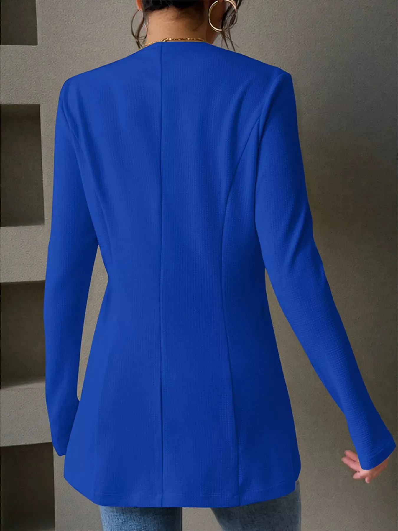 One Button Long Sleeve Blazer sold by Unique Kulture product image thumbnail 4