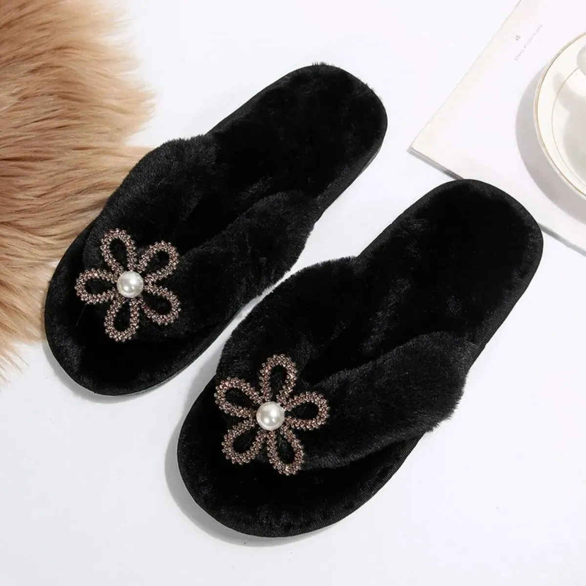 Flower Toe Post Flats Slippers sold by Unique Kulture product image thumbnail 2