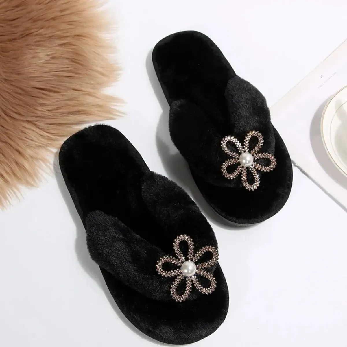 Flower Toe Post Flats Slippers sold by Unique Kulture product image thumbnail 3