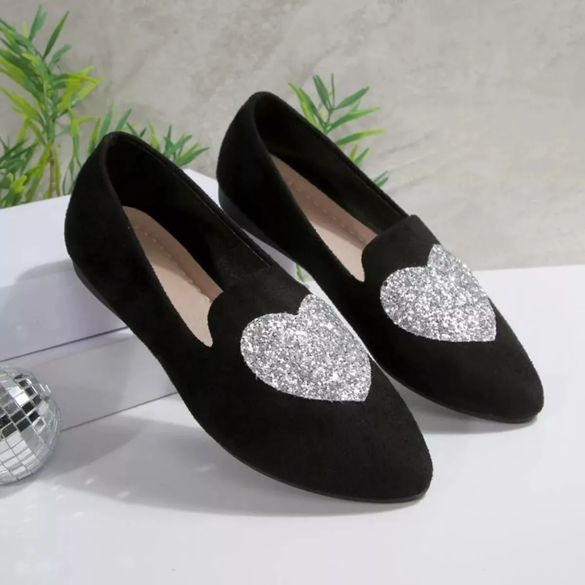 Point Toe Heart Slip-Ons sold by Unique Kulture product image thumbnail 5