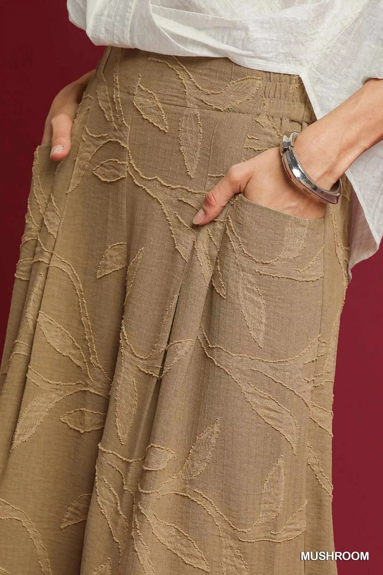 Umgee Jacquard Wide-Leg Pants sold by Unique Kulture product image thumbnail 5