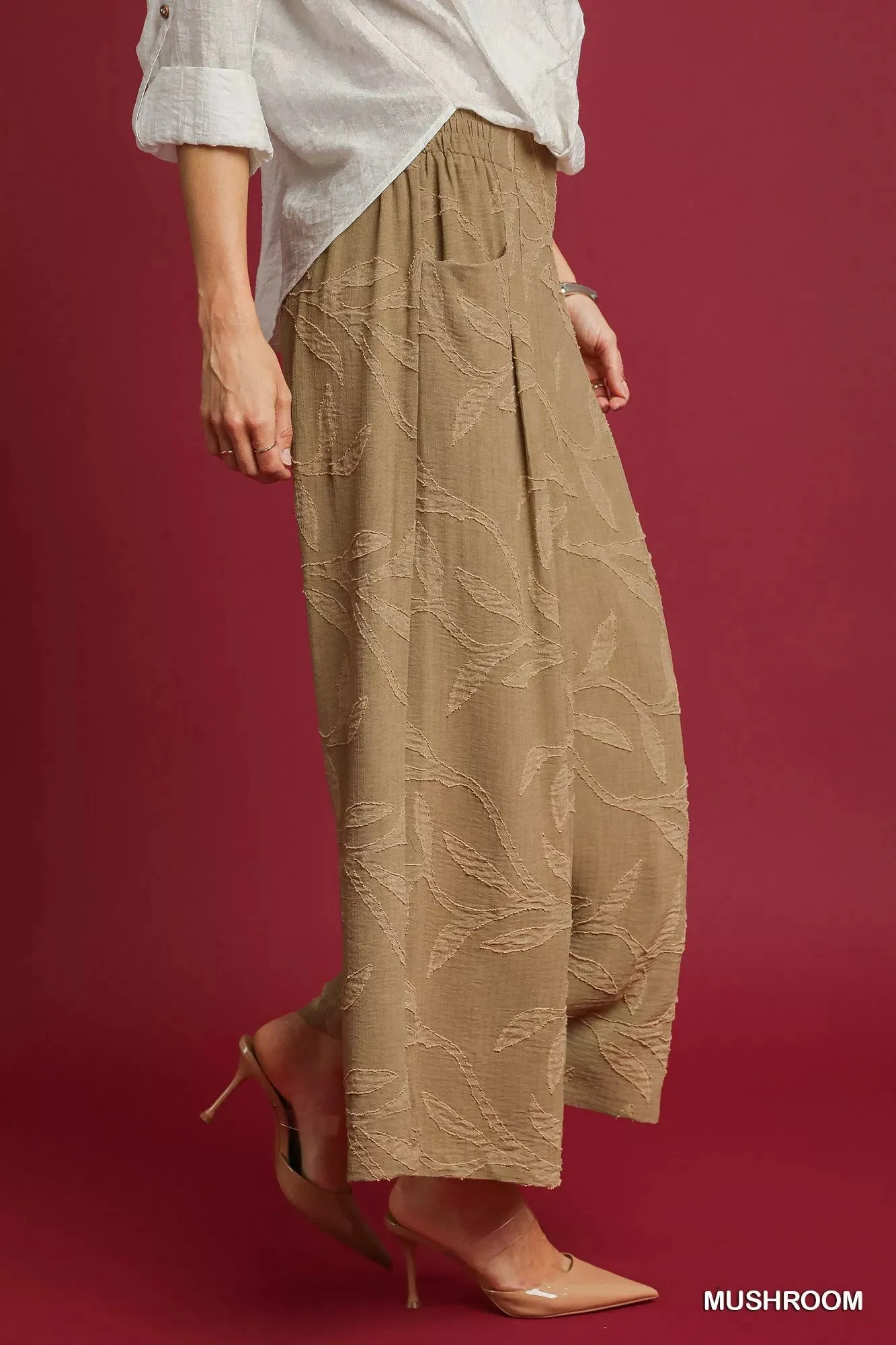 Umgee Jacquard Wide-Leg Pants sold by Unique Kulture product image thumbnail 2