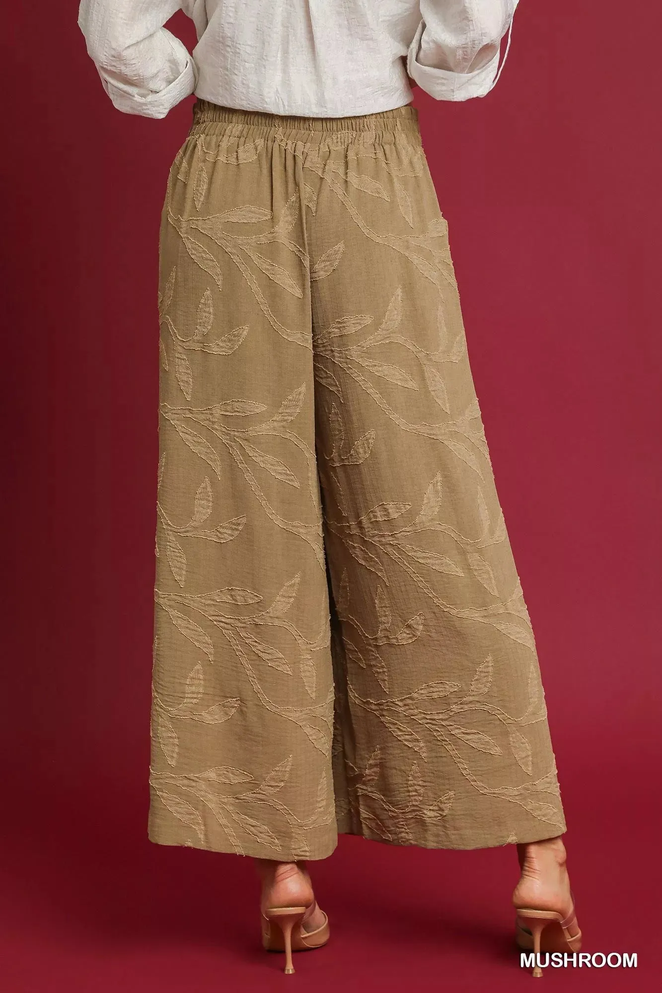 Umgee Jacquard Wide-Leg Pants sold by Unique Kulture product image thumbnail 3