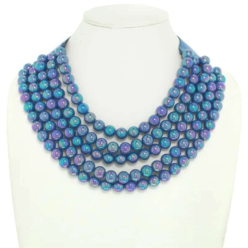 Multi-strand Wood Bead Necklace made by C.C