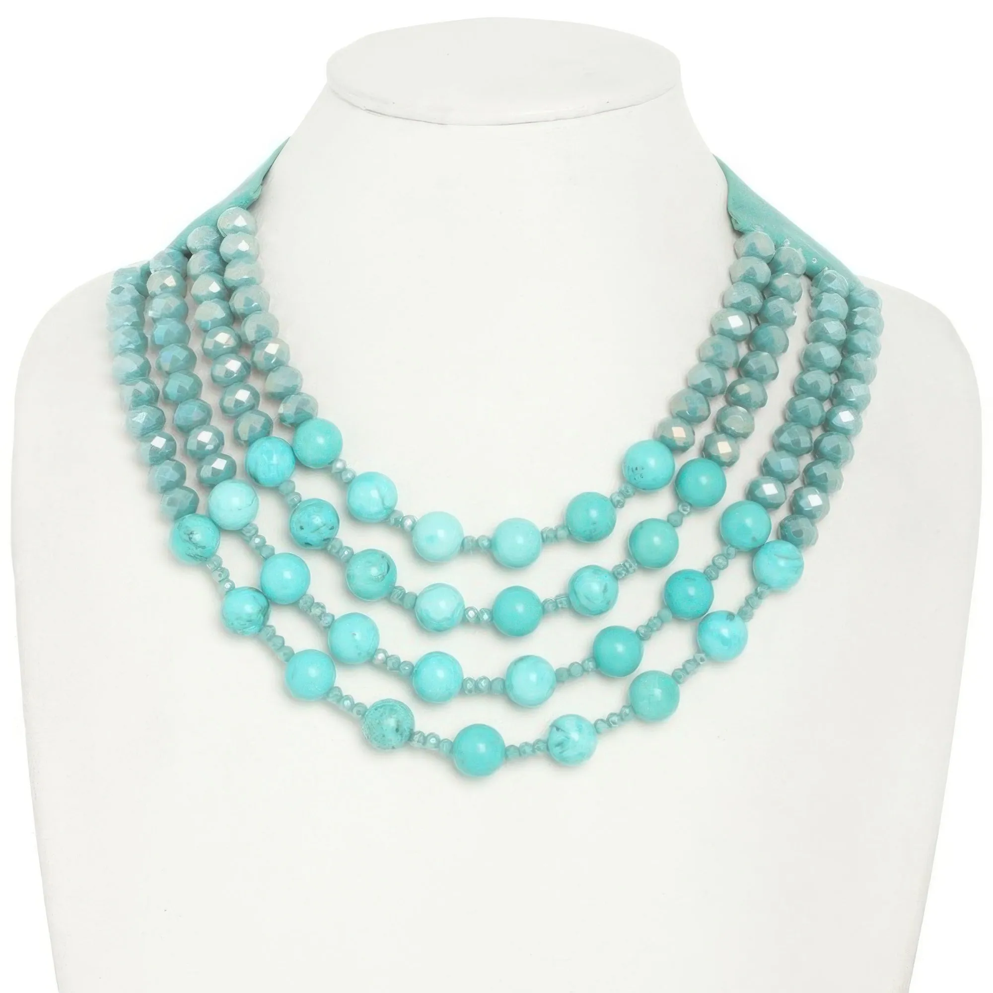 Multi-strand Wood Bead Necklace sold by Unique Kulture product image thumbnail 3