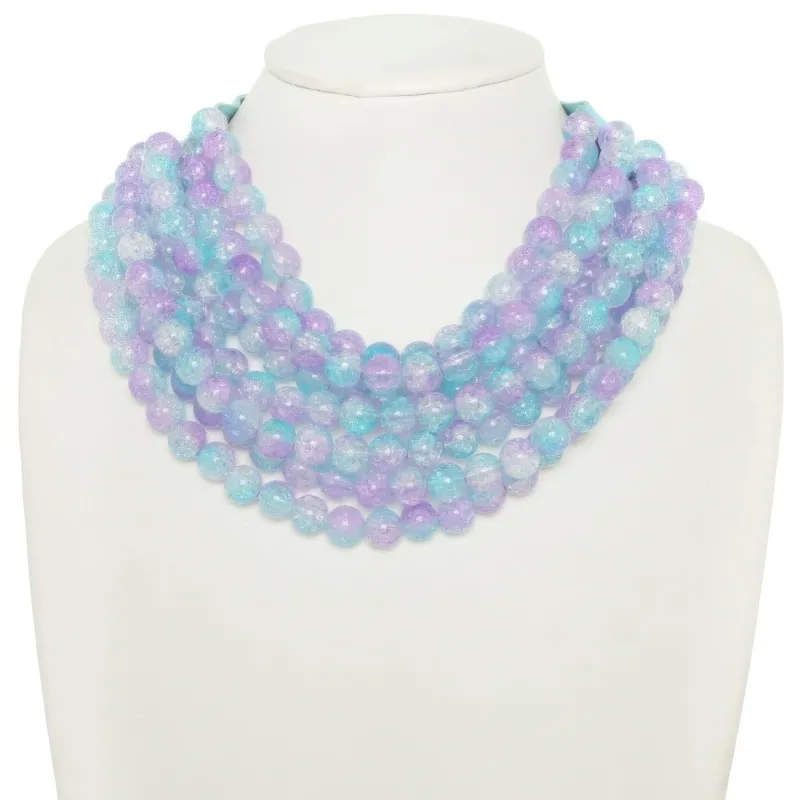 Multi-strand Marble Bead Necklace made by C.C