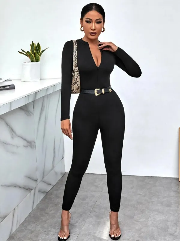 Long Sleeve Bodycon Jumpsuit made by Unique Kulture