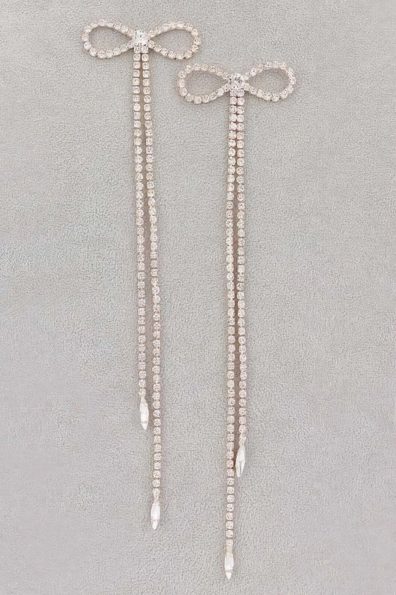 Rhinestone Bow Fringe Earring sold by Unique Kulture product image thumbnail 2