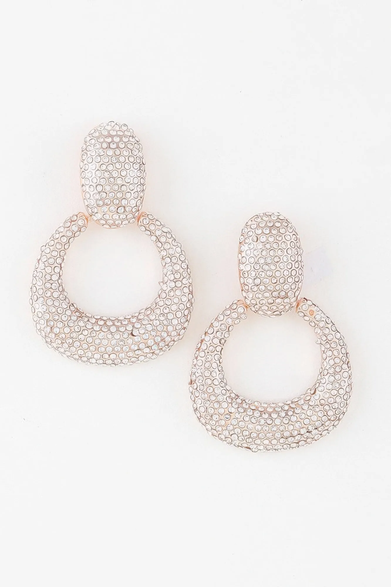 Bejeweled Hoop Drop Earrings sold by Unique Kulture