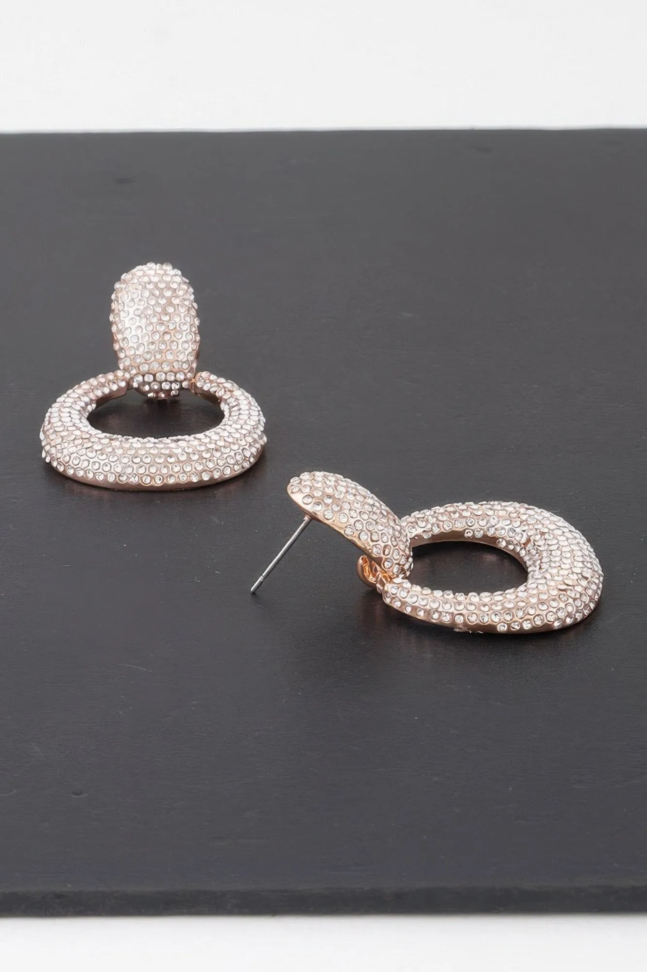 Bejeweled Hoop Drop Earrings sold by Unique Kulture product image thumbnail 2