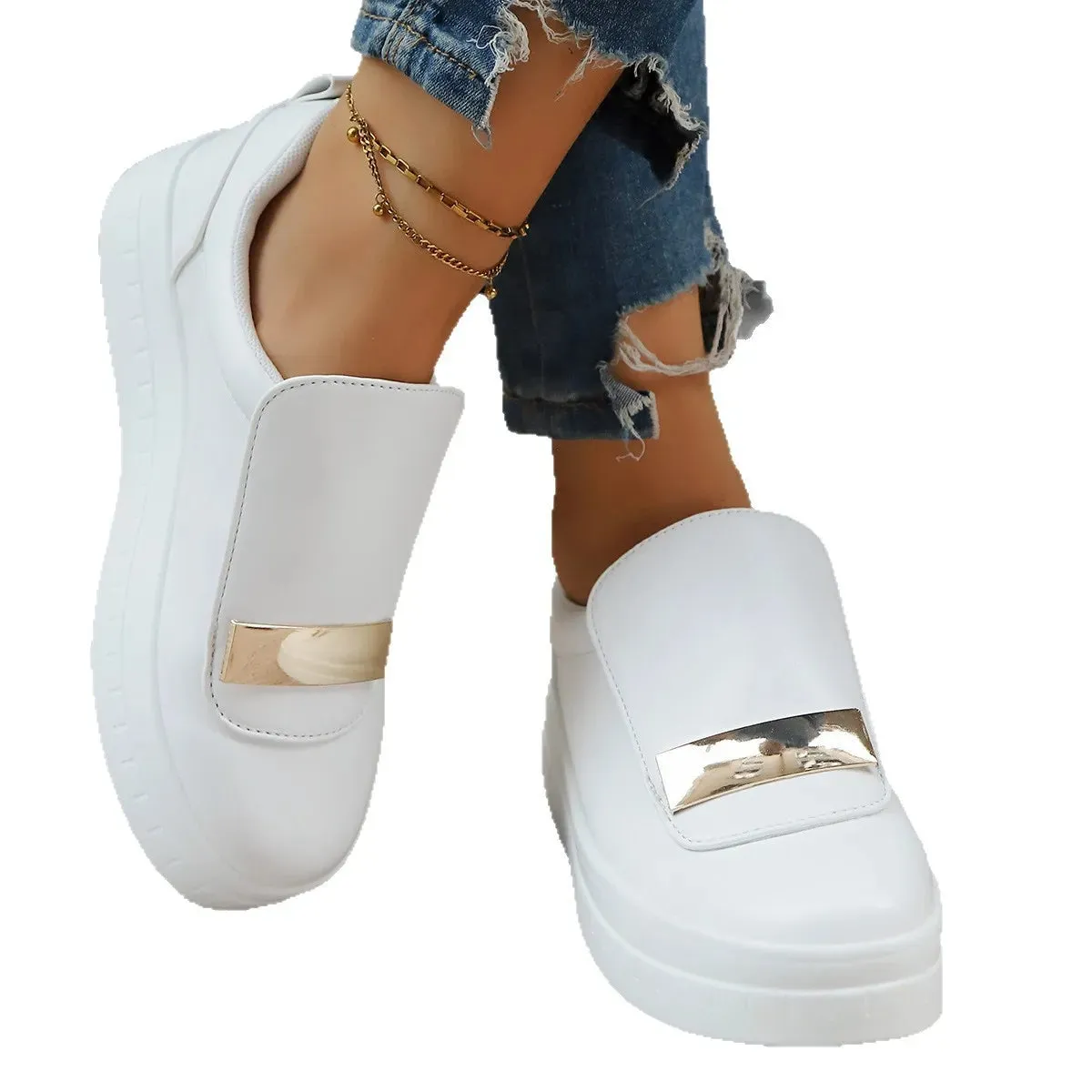 Round Toe Platform Loafers sold by Unique Kulture product image thumbnail 5