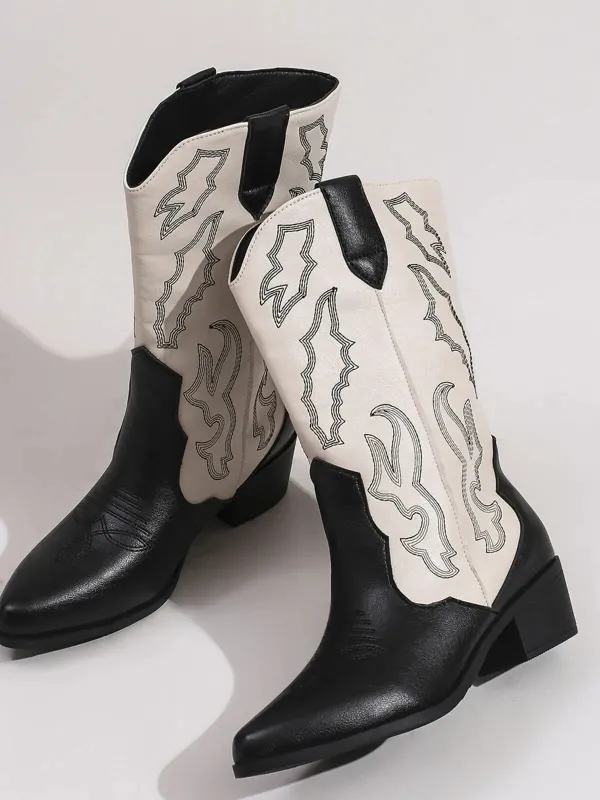 Point Toe Block Heels Boots sold by Unique Kulture