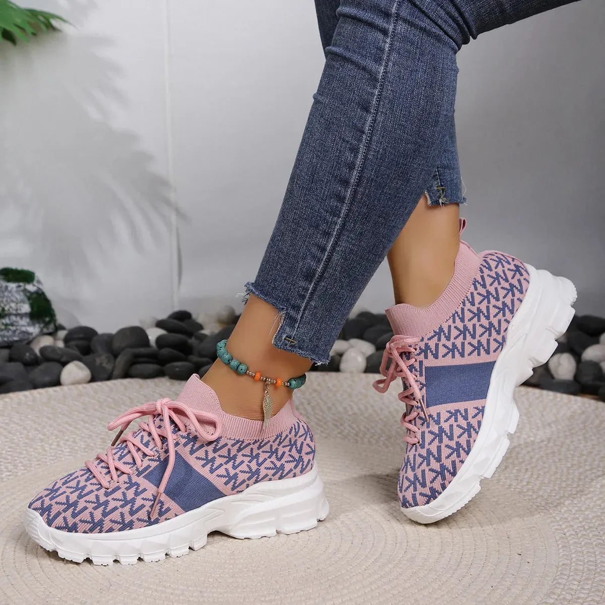 Lace Up Platform Sneakers sold by Unique Kulture