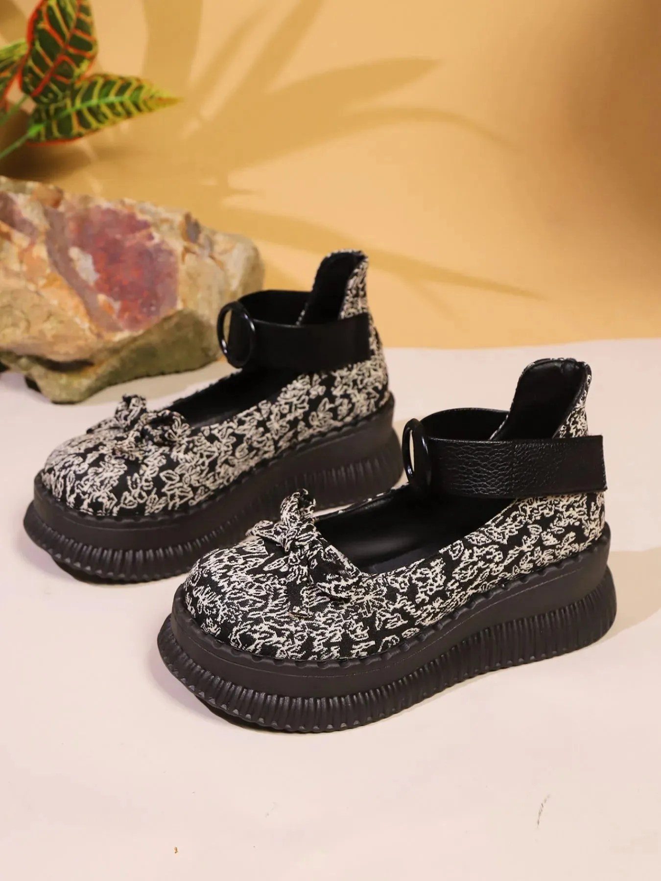 Bow Round Toe Platform Loafers sold by Unique Kulture product image thumbnail 2