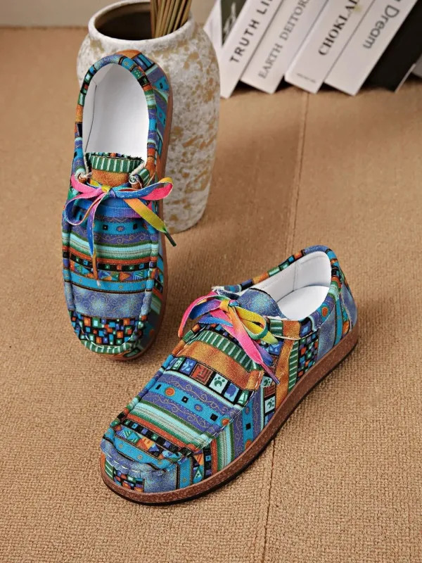 Printed Lace Up Sneakers sold by Unique Kulture