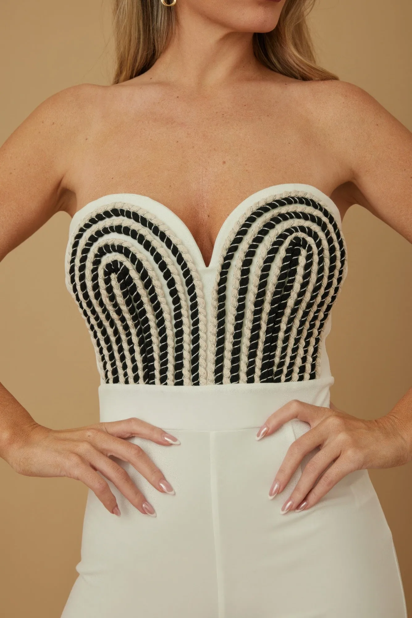 Threaded Twisted Rope Knot Tie Jumpsuit sold by Unique Kulture product image thumbnail 3