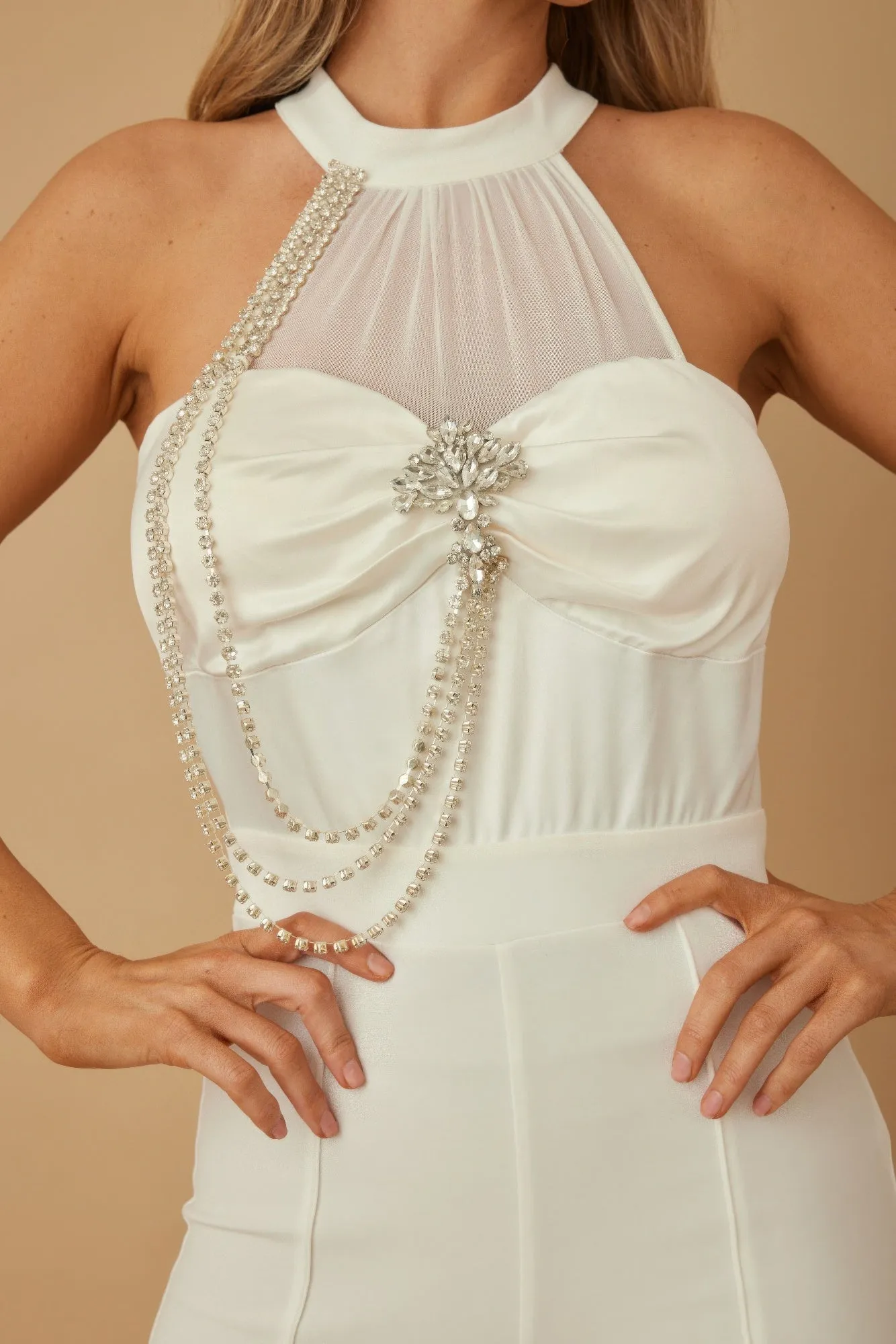 Halter Style Jumpsuit With Drag Chain sold by Unique Kulture product image thumbnail 3