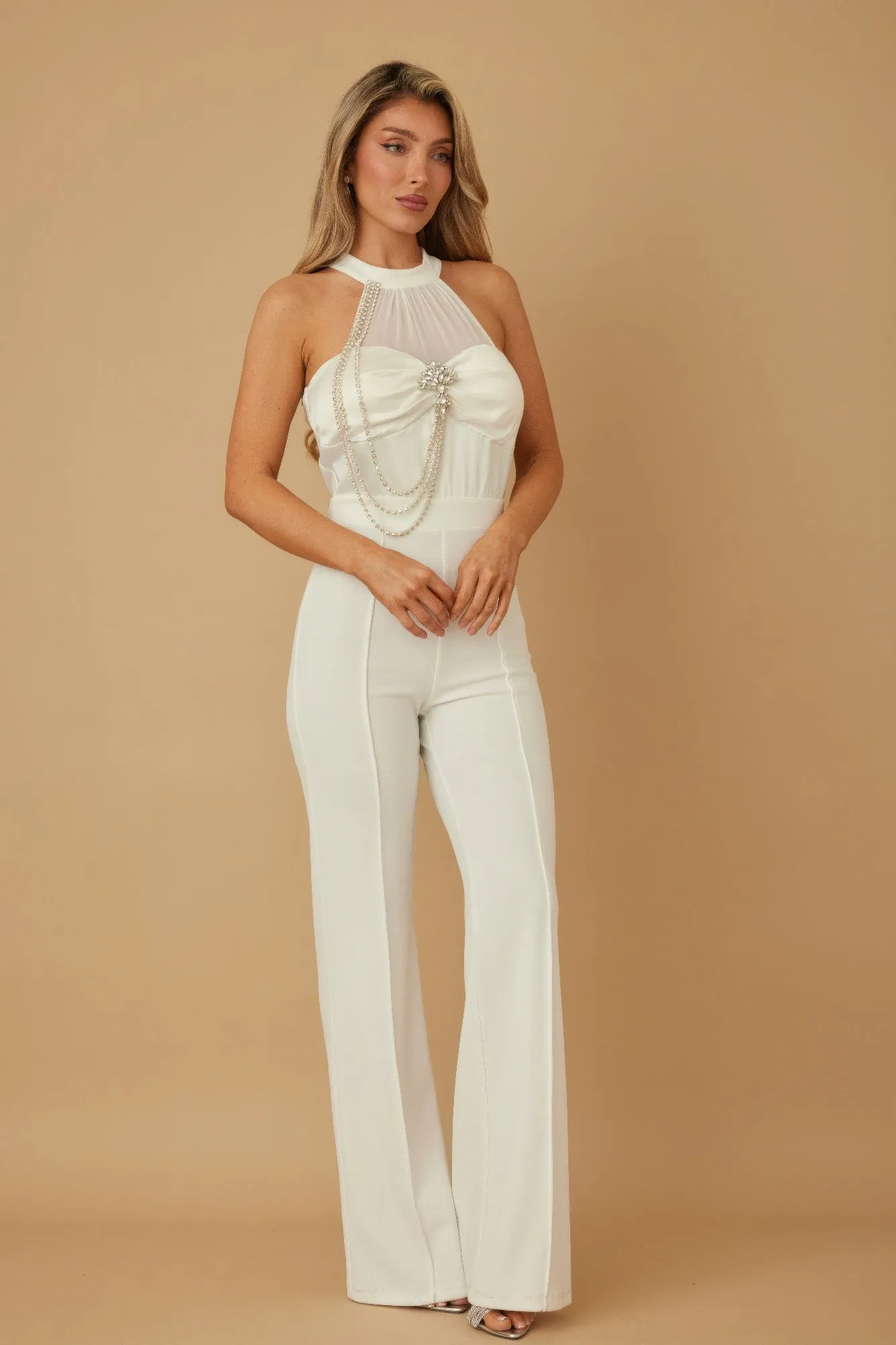 Halter Style Jumpsuit With Drag Chain sold by Unique Kulture product image thumbnail 2