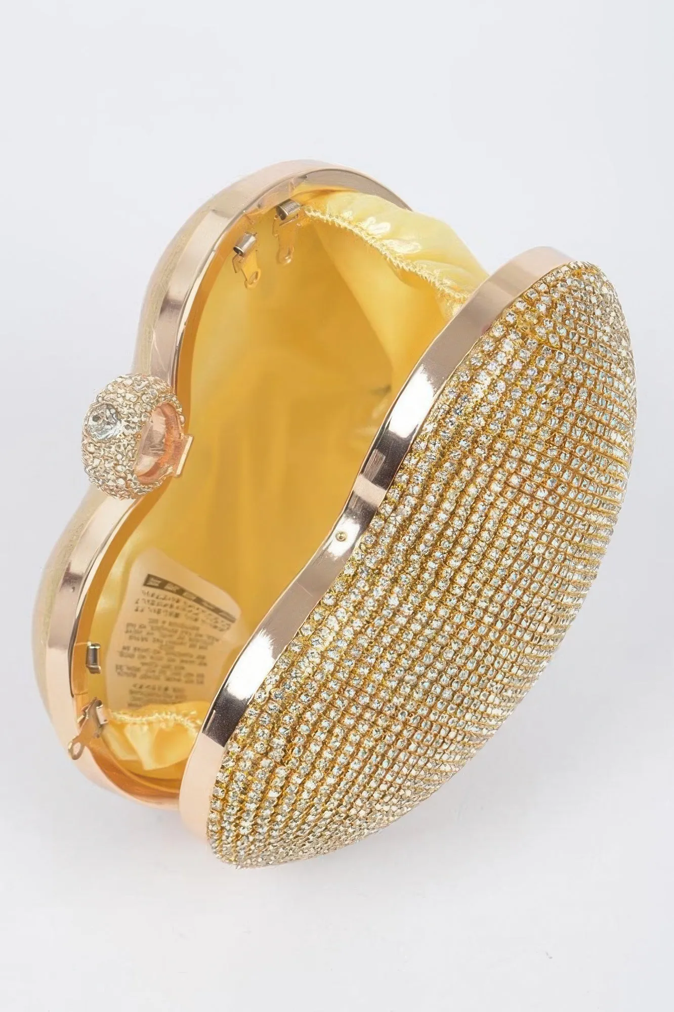 Rhinestone Heart Shape Party Clutch sold by Unique Kulture product image thumbnail 4