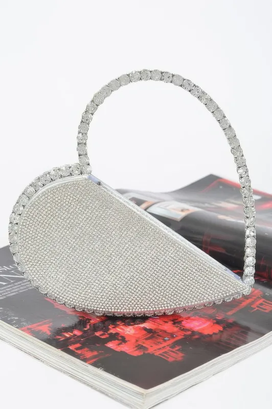 Heart Shape Rhinestone Bag sold by Unique Kulture