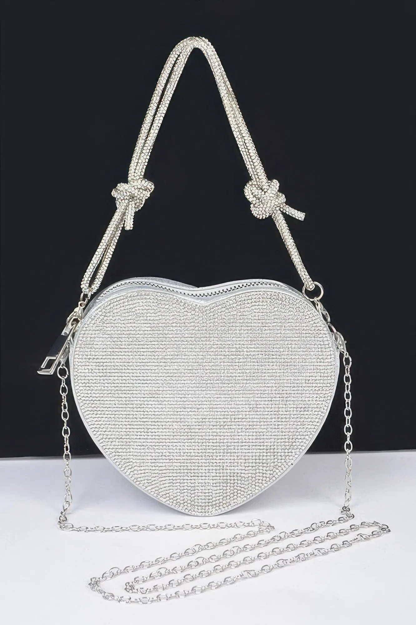 Rhinestone Heart Shape Clutch sold by Unique Kulture product image thumbnail 2