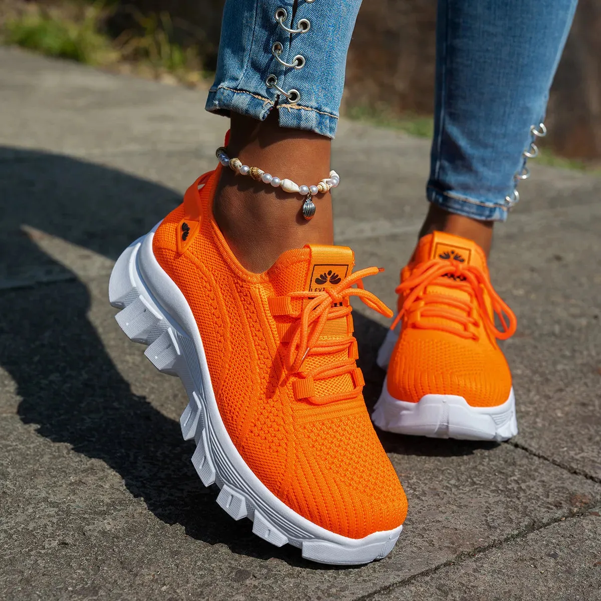 Mesh Lace Up Platform Athletic sold by Unique Kulture product image thumbnail 5