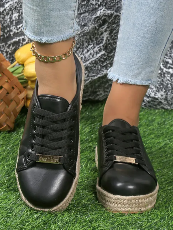 Round Toe Platform Sneakers sold by Unique Kulture