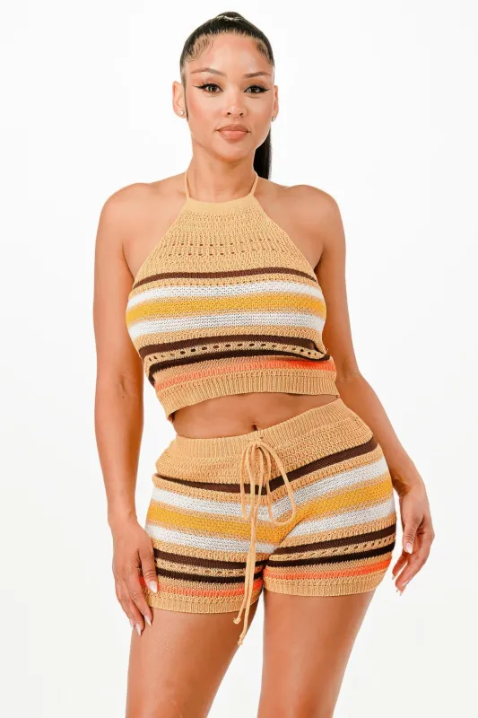 Crochet Short Set sold by Unique Kulture