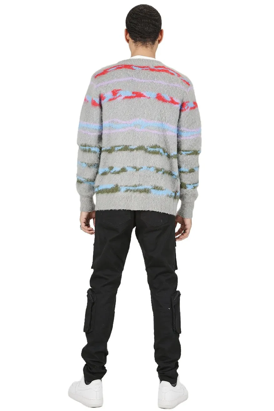 DOUGAL Men's premium sweater cardigan with embroidery & patches sold by Unique Kulture product image thumbnail 5