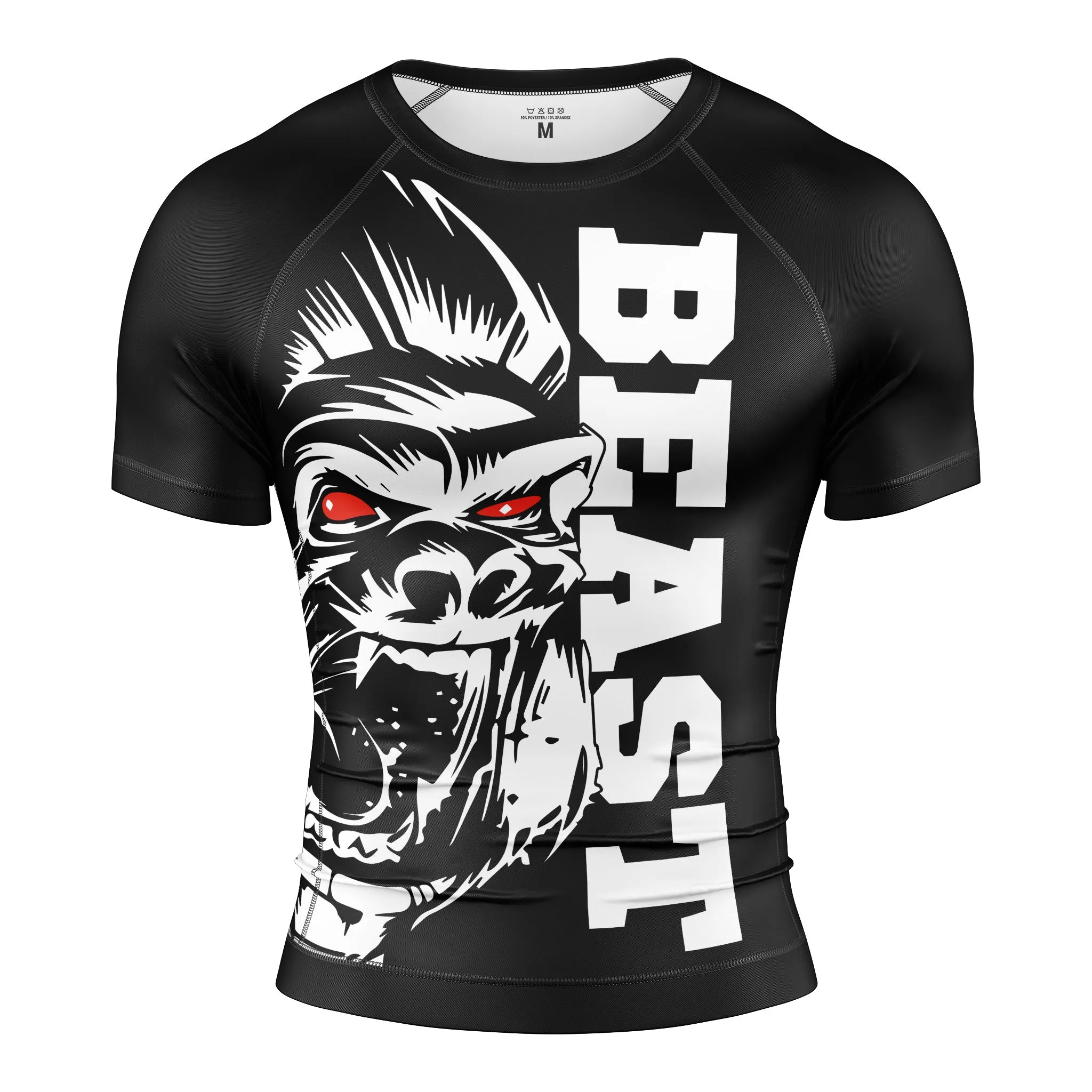 GORILLA BEAST SHORT SLEEVE RASH GUARD sold by Unique Kulture