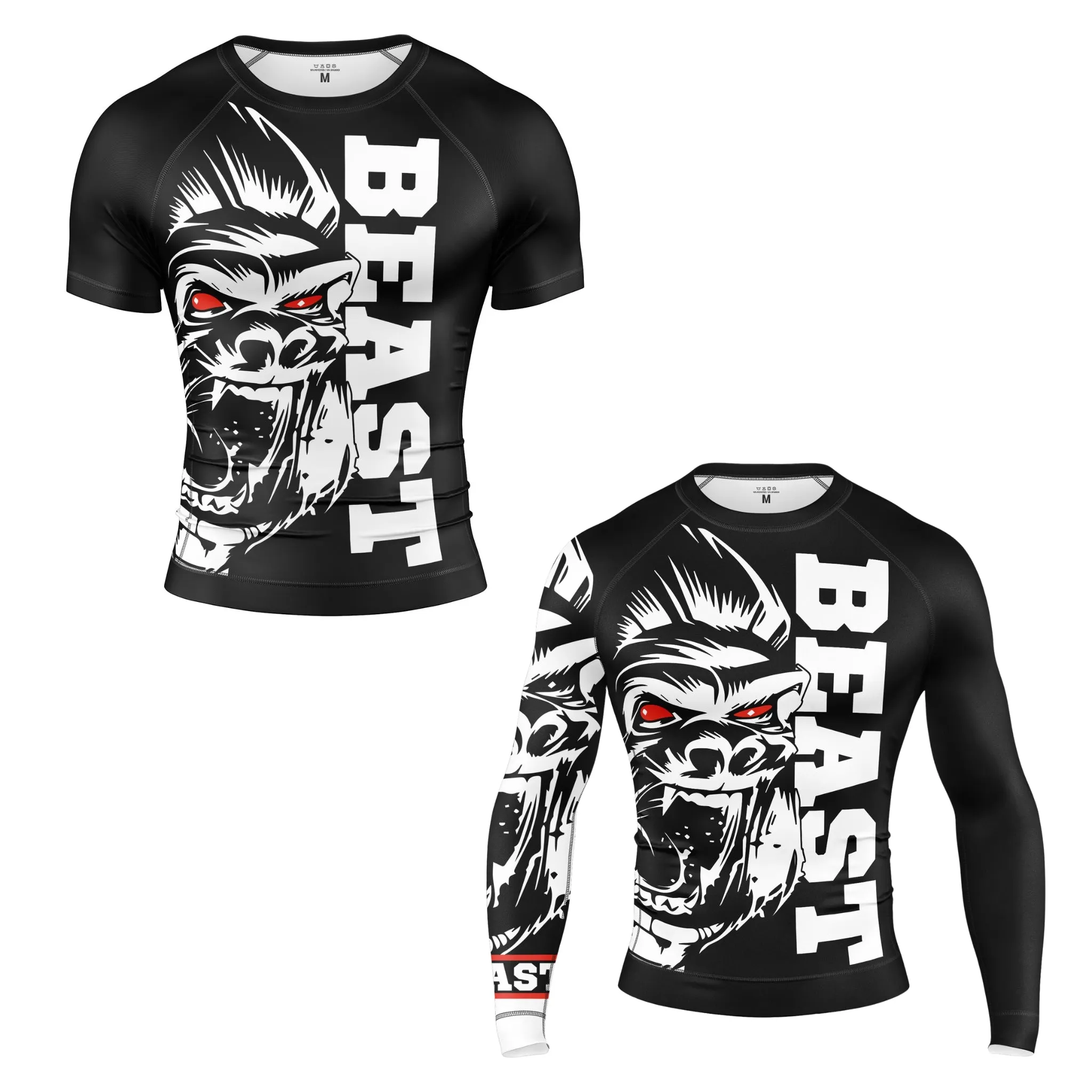 GORILLA BEAST SHORT SLEEVE RASH GUARD sold by Unique Kulture product image thumbnail 3
