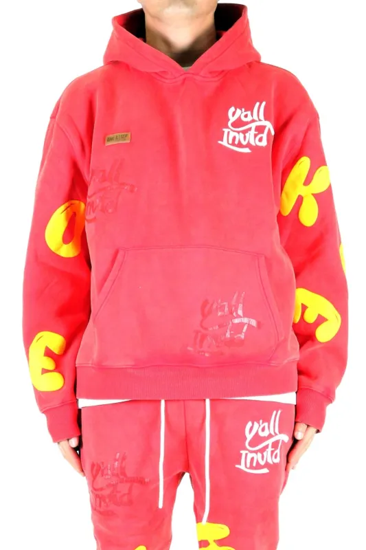 AMARAN Heavy weight brushed graphic pullover hoodie made by Unique Kulture