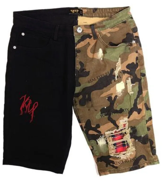 Bistre Premium Washed Denim Short Pants made by Unique Kulture