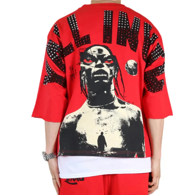 ASEN SN/ Jersey 3/4 Sleeve Crop Top Tee made by Unique Kulture