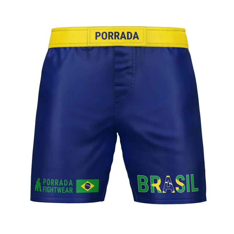 BRAZIL FLAG FIGHT SHORTS made by Unique Kulture