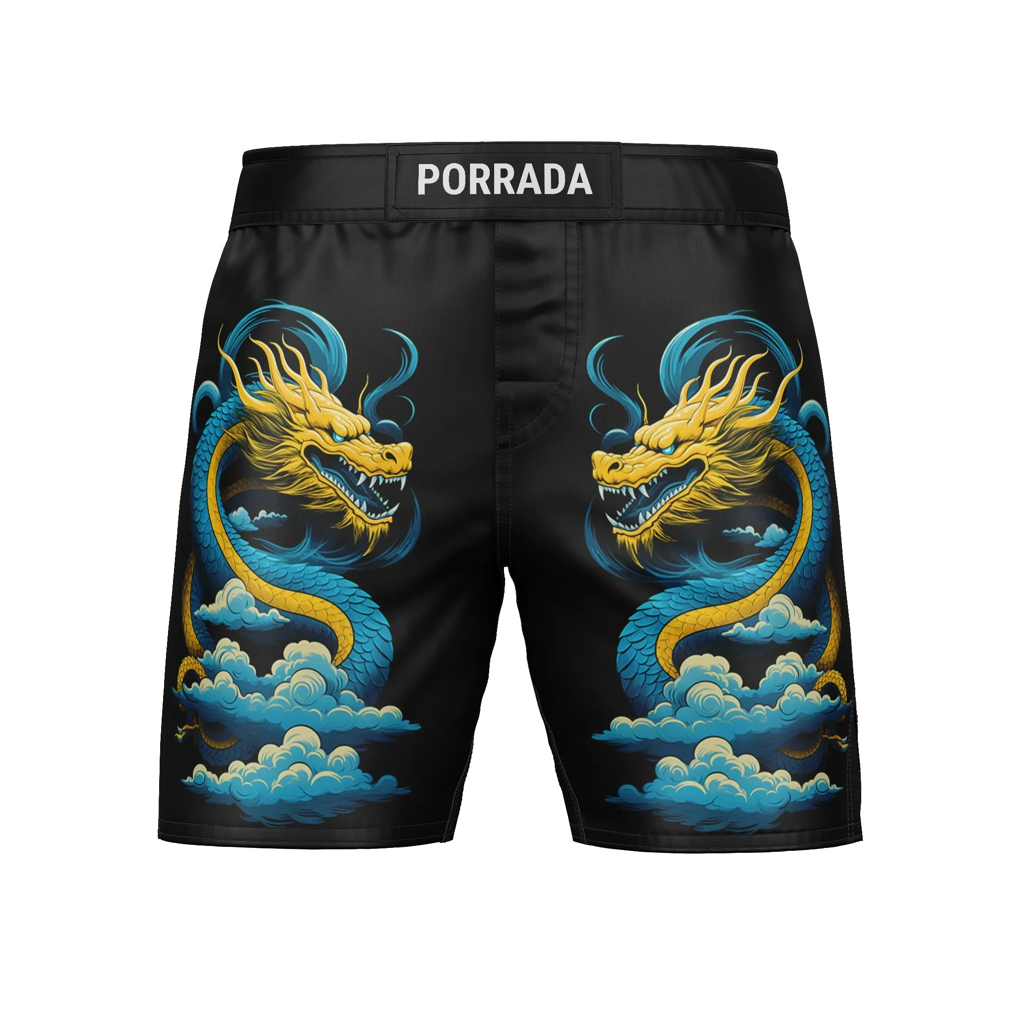 BLUE DRAGON FIGHT SHORTS sold by Unique Kulture