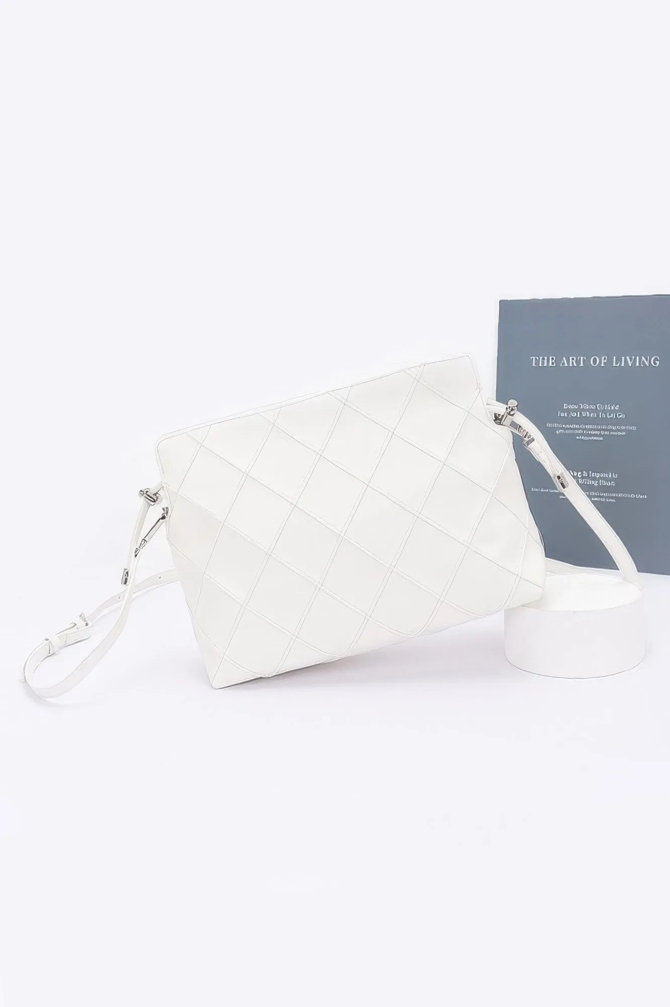 Quilted Faux Leather Bucket Crossbody Bag sold by Unique Kulture product image thumbnail 5