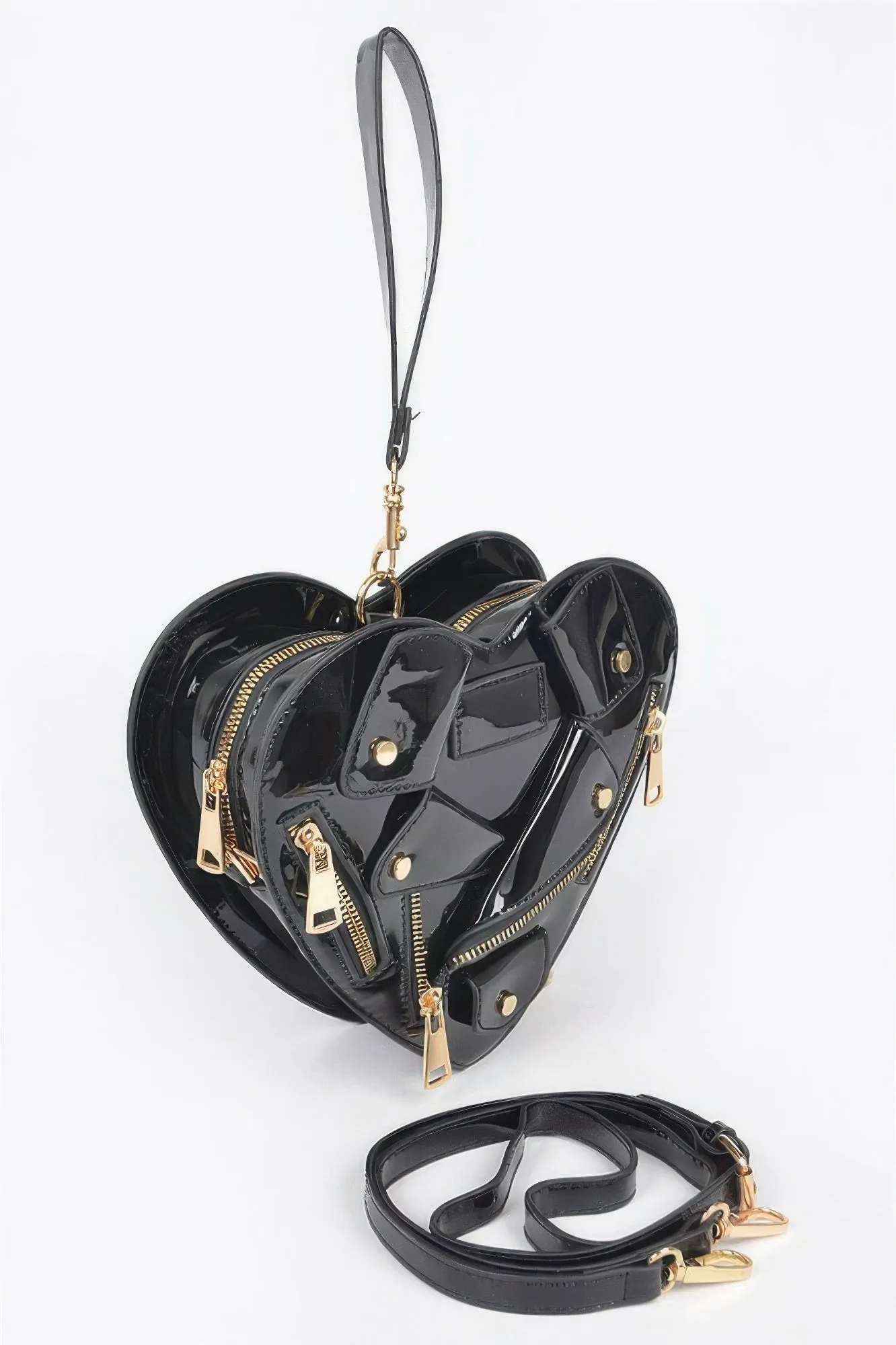 Heart Shape Jacket Crossbody Bag sold by Unique Kulture product image thumbnail 4